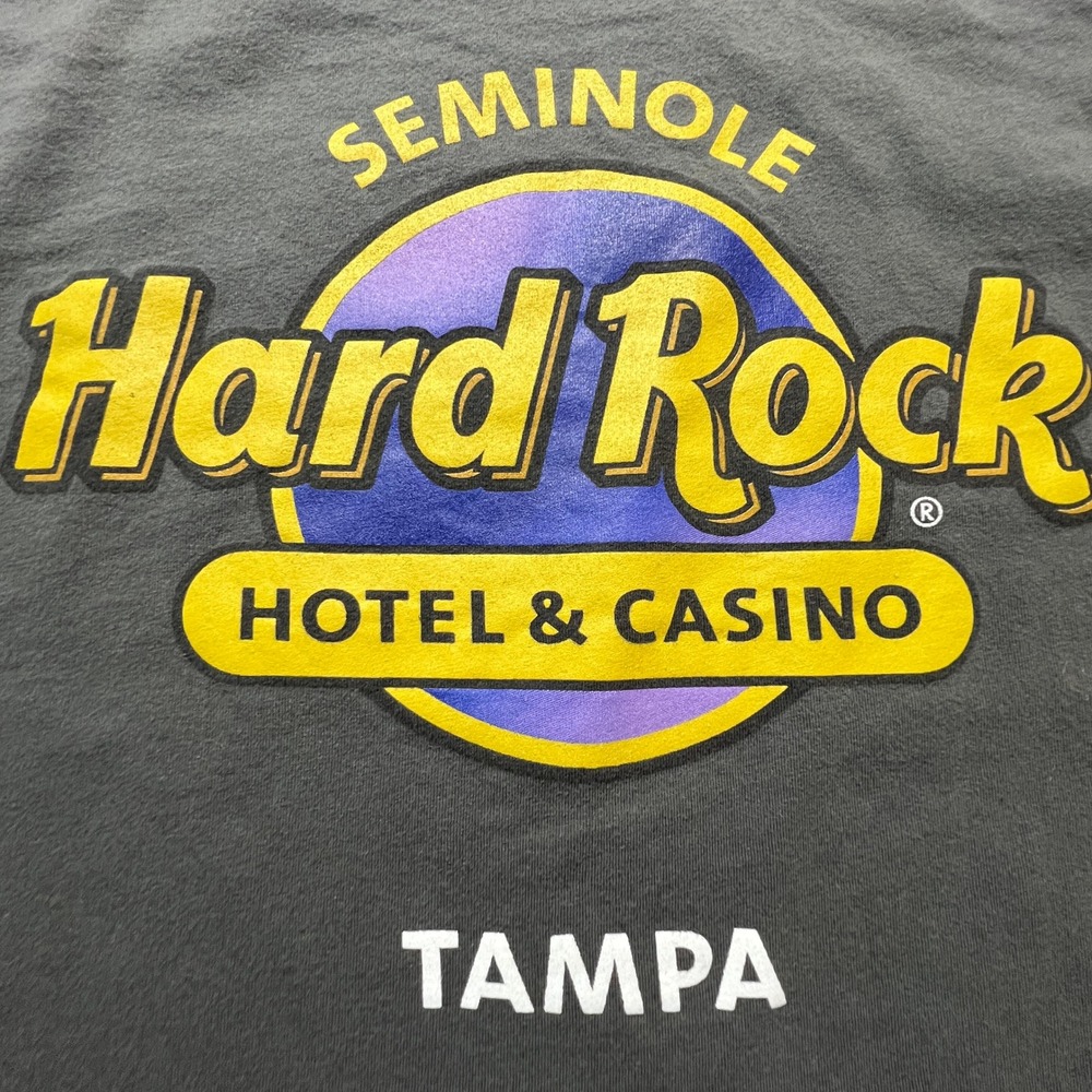 Hard Rock Hotel Casino Tampa T-Shirt Mens XXL Gray Graphic Tee Seminole Unity - Picture 2 of 7
